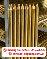 Cọc tiếp địa đồng vàng D14 dài 2.4m